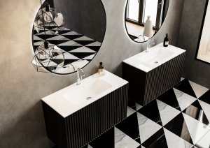 Umywalka Miraggio Umywalka wpuszczana prostokątna 100x45cm 8