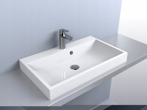 Umywalka Miraggio Umywalka nablatowa prostokątna 70 x 42 cm 4