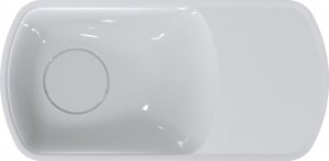 Umywalka Miraggio Umywalka podwieszana owalna lewa 45x22 cm 3