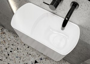 Umywalka Miraggio Umywalka podwieszana owalna prawa 45x22cm 2