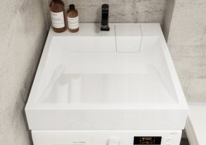 Umywalka Miraggio Umywalka ścienna kwadratowa 60 x 60 cm 6