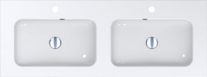 Umywalka Miraggio Umywalka podwójna wpuszczana 110 x 45 cm 3