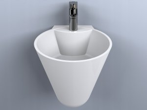 Umywalka Miraggio Umywalka podwieszana okrągła 37 x 36 cm 5