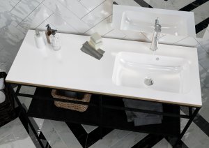 Umywalka Miraggio Umywalka asymetryczna prawa 120 x 45 cm 5