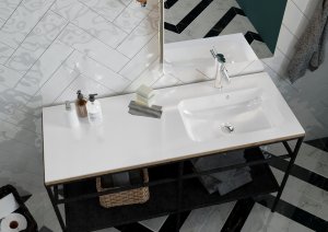 Umywalka Miraggio Umywalka asymetryczna prawa 120 x 45 cm 6