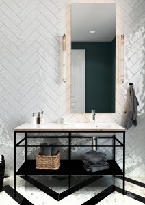 Umywalka Miraggio Umywalka asymetryczna prawa 120 x 45 cm 7