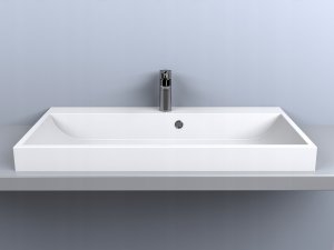 Umywalka Miraggio Umywalka nablatowa prostokątna 90 x 42 cm 5