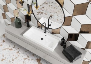 Umywalka Miraggio Umywalka nablatowa prostokątna 90 x 42 cm 6