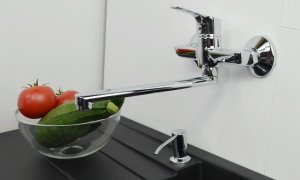 Bateria kuchenna Sotbe Vantaa ścienna chrom (VAN-SKW- 30245534) 6