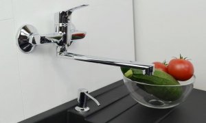 Bateria kuchenna Sotbe Vantaa ścienna chrom (VAN-SKW- 30245534) 7