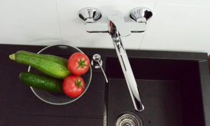 Bateria kuchenna Sotbe Vantaa ścienna chrom (VAN-SKW- 30245534) 8