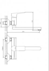 Bateria kuchenna Sotbe Nea ścienna chrom (NEA-SKW-60253333) 5