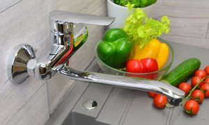 Bateria kuchenna Sotbe Malselva ścienna chrom (MAL-SKW-70298848) 5