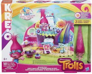 Figurka Hasbro  Trolls KRE-O - Szczęśliwy domek Poppy (585287) 1