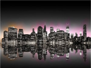 DecoNest Fototapeta - Colorful glow over NYC - 300X231 1