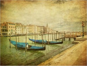 DecoNest Fototapeta - Grand Canal, Venice (Vintage) - 300X231 1