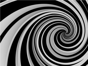 DecoNest Fototapeta - Black and white swirl - 300X231 1