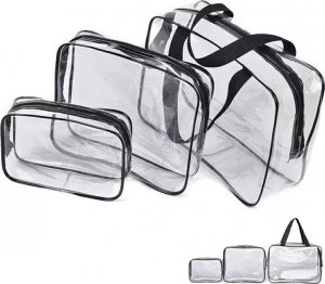 Aptel TURYSTYCZNY ORGANIZER Zestaw 3 sztuk przezroczyste BQ60 2