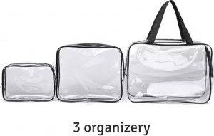 Aptel TURYSTYCZNY ORGANIZER Zestaw 3 sztuk przezroczyste BQ60 4