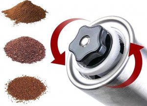 Młynek do kawy Aptel Ręczny Stalowy Regulowane Żarno czarny (AG839) 4