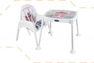 Krzesełko do karmienia stoliczek 3w1 niebieski 6