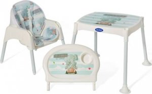 Krzesełko do karmienia stoliczek 3w1 niebieski 7