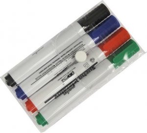 Marker suchościeralny do tablic zestaw 4 kolorów 2