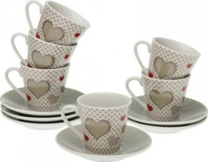 Versa Zestaw filiżanek do kawy Versa Sweet Porcelana (6 Części) 1