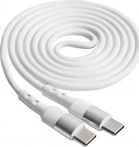 Kabel USB Akyga USB-C - USB-C 1 m Biały (AK-USB-40) 1