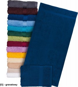 R.E.I.S. T-SOFT-70x140 - Ręcznik z wysokiej jakości frotte 500 g/m2 rozmiar 70x140cm - granatowy. 13