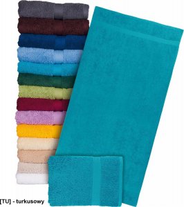 R.E.I.S. T-SOFT-70x140 - Ręcznik z wysokiej jakości frotte 500 g/m2 rozmiar 70x140cm - szary/stalowy. 2