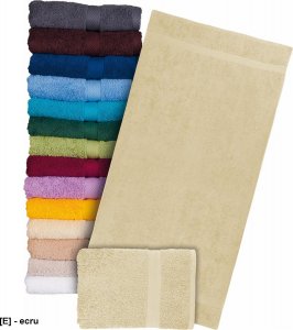 R.E.I.S. T-SOFT-70x140 - Ręcznik z wysokiej jakości frotte 500 g/m2 rozmiar 70x140cm - szary/stalowy. 6