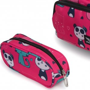 Wings Wings  Lekki plecak szkolny dziecięcy Panda + piórnik - różowy 3