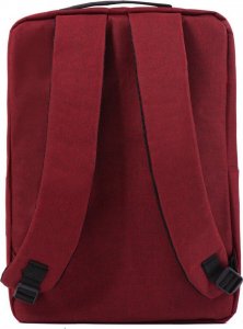 Plecak Wings Wings  Plecak turystyczny miejski z przegrodą na laptopa i USB - bordowy 3