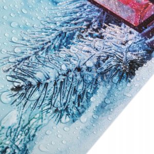 Spod Igły i Nitki PODKŁADKA ŚWIĄTECZNA KUCHENNA MATA ZIMA LATARENKA 2