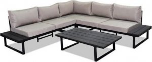 kontrast Zestaw modułowy mebli ogrodowych sofa stół VENTURA 5os. WZ.01 j.szary 1
