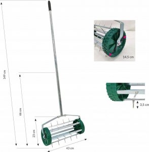 kontrast Aerator wertykulator ogrodowy z kolcami 2