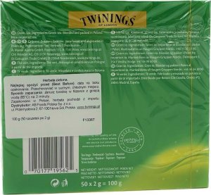 Twinings Herbata Twinings Green Tea Pure 50szt 100g 3