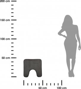 5five Dywanik łazienkowy 48x48cm szary (140842H) 3