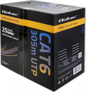 Qoltec Kabel sieciowy Qoltec skrętka UTP | CAT6 | 305m | PCV szary 4