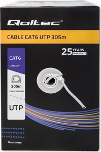 Qoltec Kabel sieciowy Qoltec skrętka UTP | CAT6 | 305m | PCV szary 6