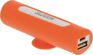Powerbank Sweex z przyssawką 2500mAh, pomarańczowy (SW2500PB001OR) 3