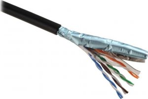 Solarix Instalační kabel Solarix venkovní FTP, Cat5E, drát, PE, box 100m SXKD-5E-FTP-PE 1