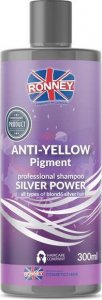 Ronney Anti-Yellow Silver Power Professional Shampoo szampon do włosów blond rozjaśnianych i siwych 300ml 1
