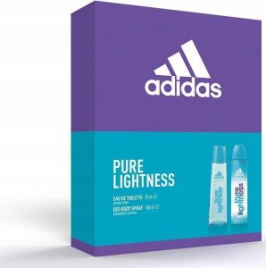 Adidas Adidas Pure Lightness zestaw woda toaletowa spray 75ml + dezodorant spray 150ml 1