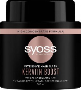 Syoss Intensive Hair Mask Keratin Boost intensywnie regenerująca maska do włosów bardzo łamliwych 500ml 1