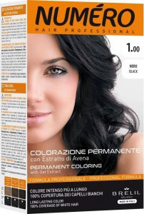 Numero Permanent Coloring farba do włosów 1 Black 140ml 1