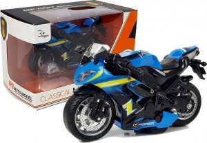 Lean Sport Motocykl z naciągiem 1:14 niebieski 1