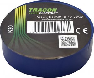 Tracon Electric Taśma izolacyjna 20mx18mm  niebieski 1