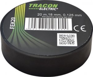 Tracon Electric Taśma izolacyjna 20mx18mm  czarny 1